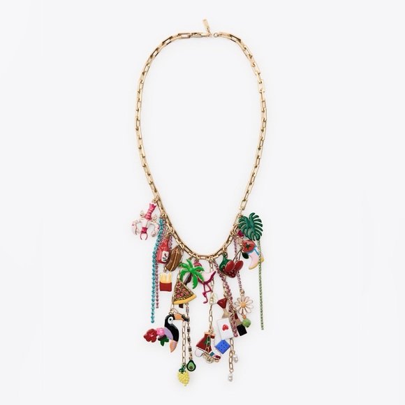 ZARA CHARM LINK NECKLACE - Picture 2 of 4
